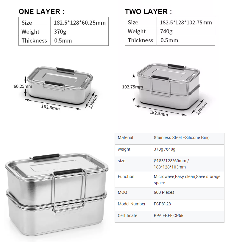 Great 1L stainless steel thermal food container-EverichHydro