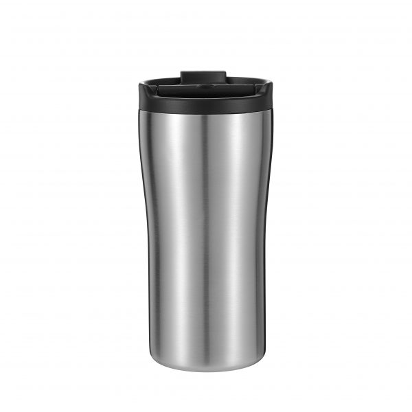 silver stainless steel tumbler