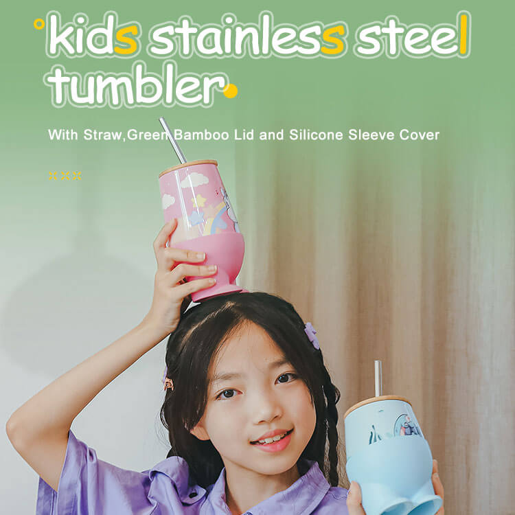 Popular Kids Insulated Tumbler With Silicone Sleeve 02548G1 - Image 3