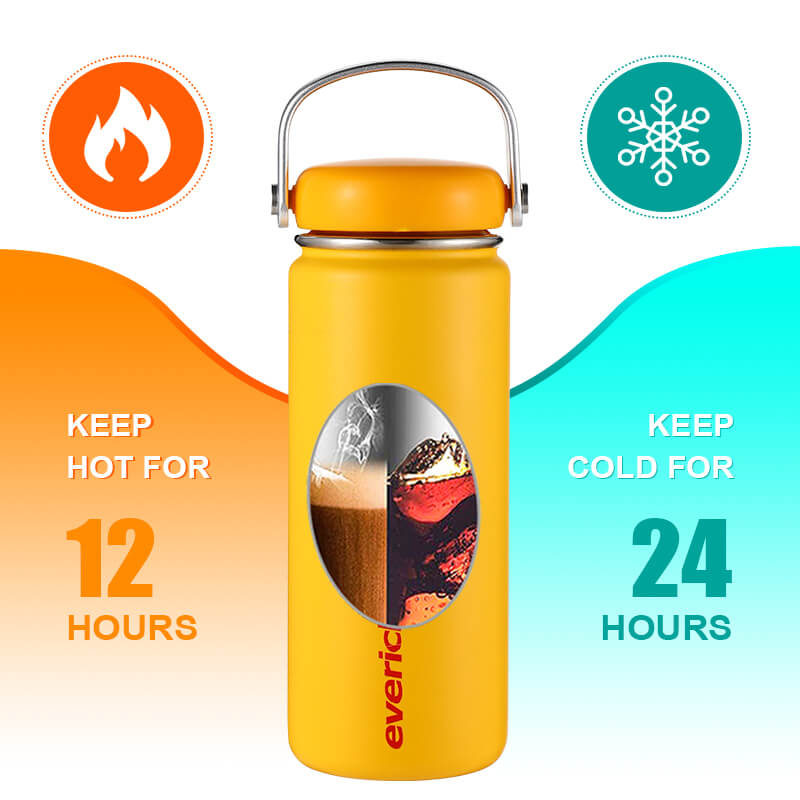 Insulated Water Bottle With Handle 01068A - Image 8
