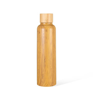 water bottle with bamboo lid