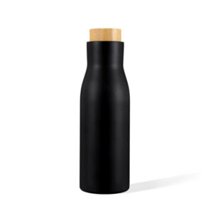 bottle with bamboo lid
