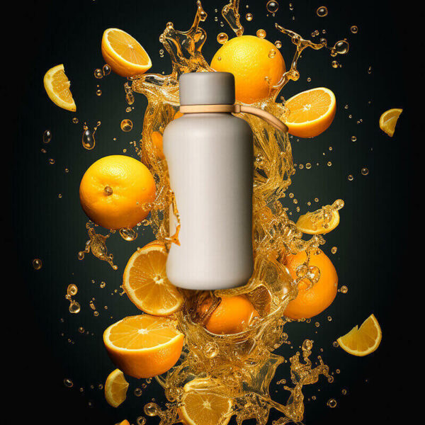 Water Bottle With Silicone Sleeve 02021AB - Image 5