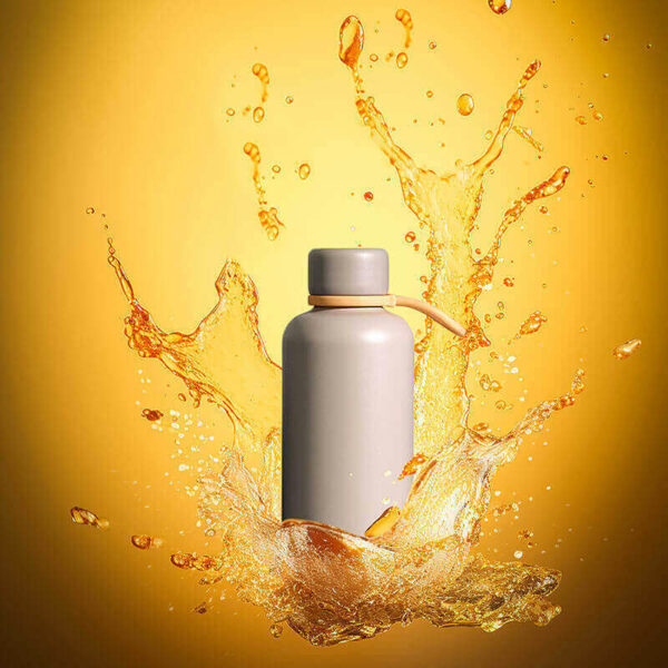 Water Bottle With Silicone Sleeve 02021AB - Image 3
