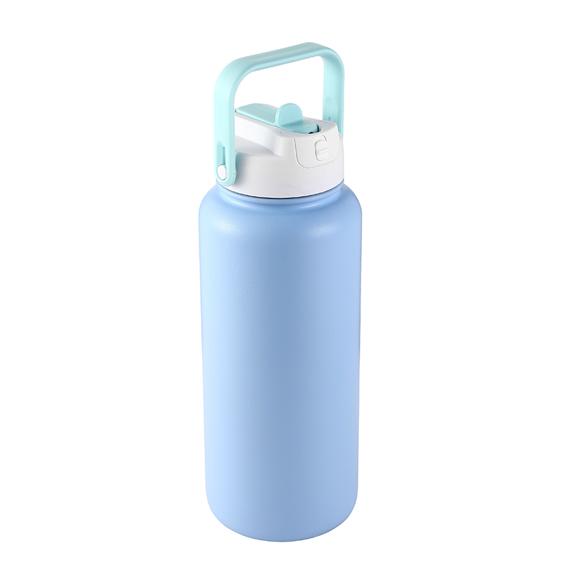 insulated sports water bottle with straw