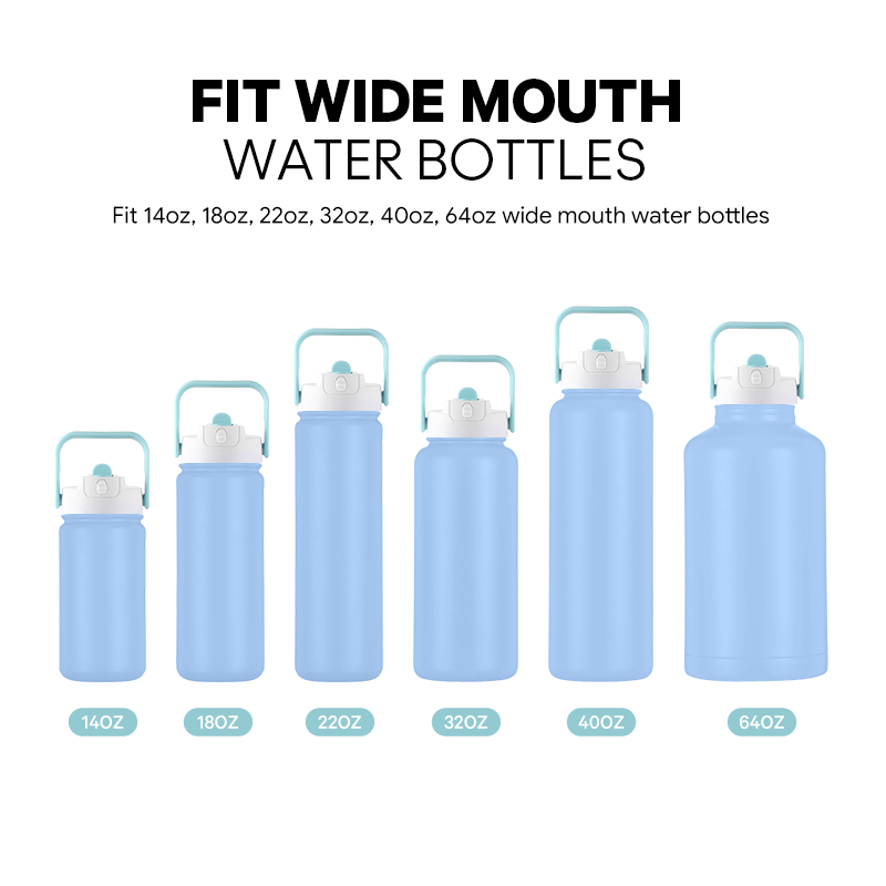 Insulated Sports Water Bottle with Straw 01634A - Image 8
