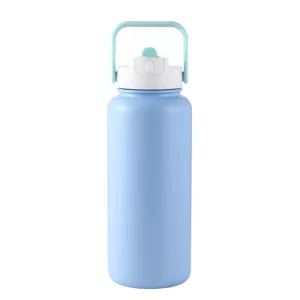 sports water bottle with straw