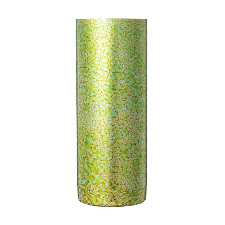 Electroplated + Yellow Solid Color Paint + Green Sprinkle