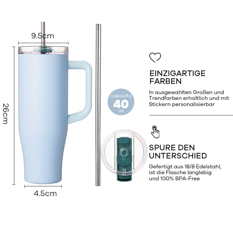 40 oz Tumbler with Handle 01641C - Image 7