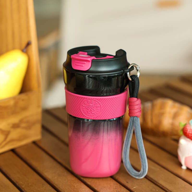Travel Coffee Tumbler with Handle Strap EV250323 - Image 2