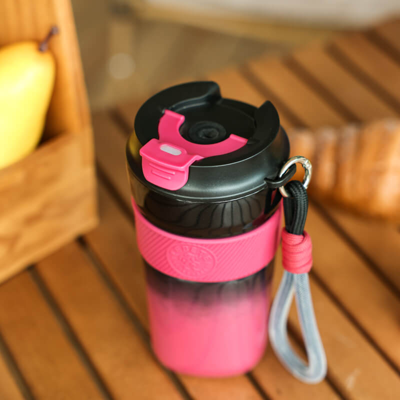 Travel Coffee Tumbler with Handle Strap EV250323 - Image 3