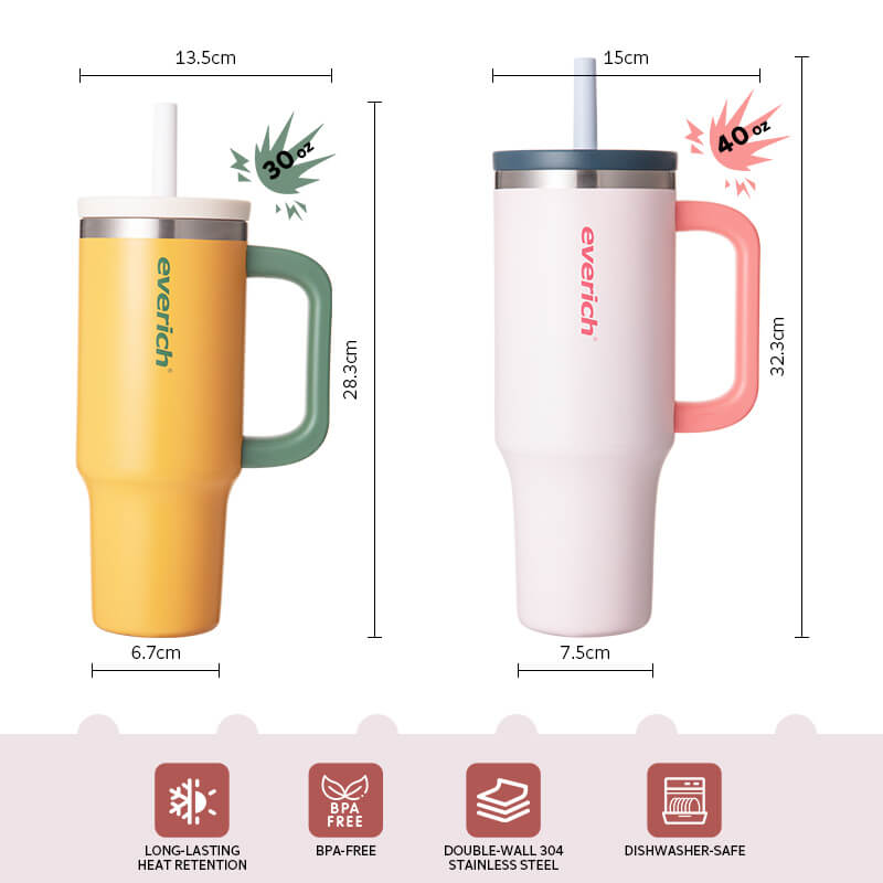 Insulated Tumbler with Straw 19325B - Image 3