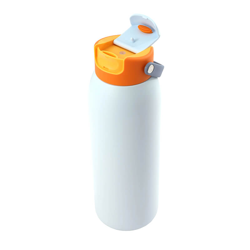 flip straw bottle