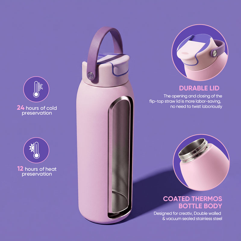 40oz Flip Straw Bottle 01753E1 - Image 4