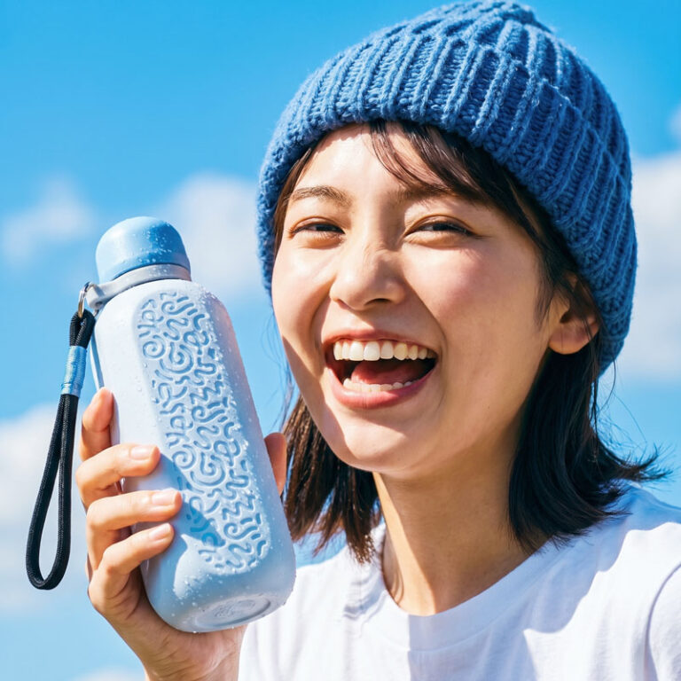 glass water bottle