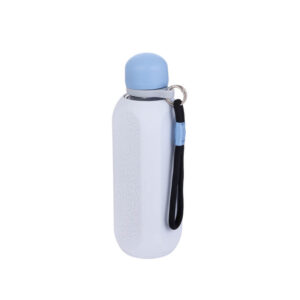 glass water bottle with silicone sleeve
