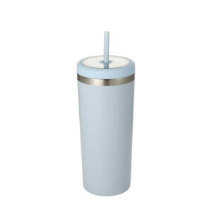 stainless steel travel mug with straw