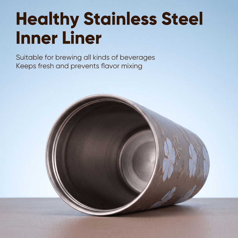 700ml Titanium Tumbler with Straw and Wrist Strap - Image 3